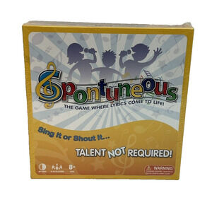 Spontuneous - The Song Game - Sing It or Shout It- Board Game Brand New Sealed
